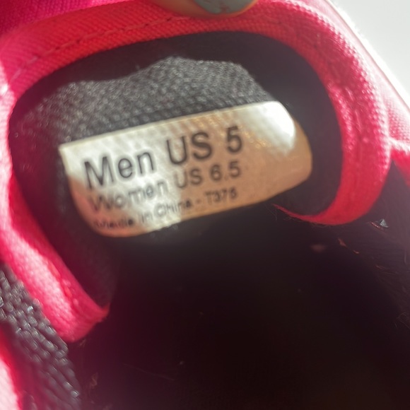 Hot Pink Vans women’s 6.5 , laces, men’s 5 - Picture 8 of 10